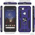 thumbnail image 2 of Compatible for Google Pixel 3A XL Case with HD Screen Protector, Military-Grade Shockproof Protective Phone Case with Magnetic Kickstand Ring for Google Pixel 3A XL Purple, 2 of 8