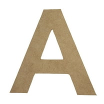 Wooden Letter Unfinished, Arial Font, Craft Cutout