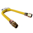 thumbnail image 2 of Miiflex Yellow Polymer Coated Stainless Steel Tube 3/4" ID (1″ OD) Connector with 3/4″ MIP x 3/4″ FIP Gas Flex Connector (60" Length x 3/4" ID), 2 of 5