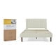 Cama Matrimonial con Cabecera Soporte Extra Nooz Reflex Tapizada Beige