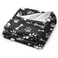 thumbnail image 2 of Yibo Colorful Dog Animal Paws Blanket Flannel Soft and Comfortable Anti-static Bed Sofa Blanket, 2 of 9
