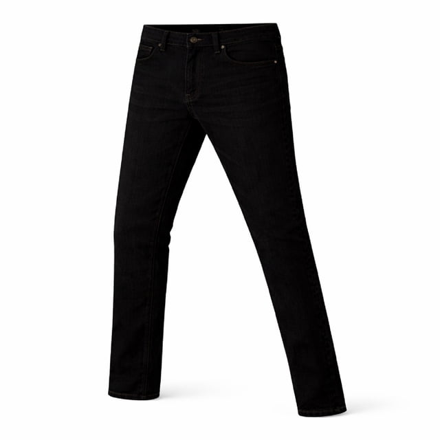 Jeans George Para Hombre, Negro Slim Talla Talla 38 Negro slim
