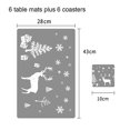 thumbnail image 2 of Manteles individuales navideños YONGSHENG de PVC impresos de costa, 2 of 5