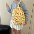 thumbnail image 2 of HJYCHN Boys Backpack Cherry Print 4Pc Set Daypack with Tote Crossbody Pencil Case Back to School Supplies for Kids Bookbag for Girls Yellow, 2 of 6