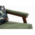 thumbnail image 5 of S-HOME Rocking Chair with Wood Frame and Upholstered Seat Ideal for Living Rooms and Sunrooms，Antique Green, 5 of 11