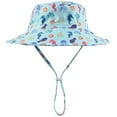 thumbnail image 1 of Toddler Girl Sun Hat Breathable Beach Hat Adjustable Chin-Strap Hat 50+UPF, 1 of 7