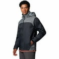 thumbnail image 3 of Men's Columbia Glennaker Lake™ II Hooded Rain Jacket Color: Black Grey Size: XXL, 3 of 4