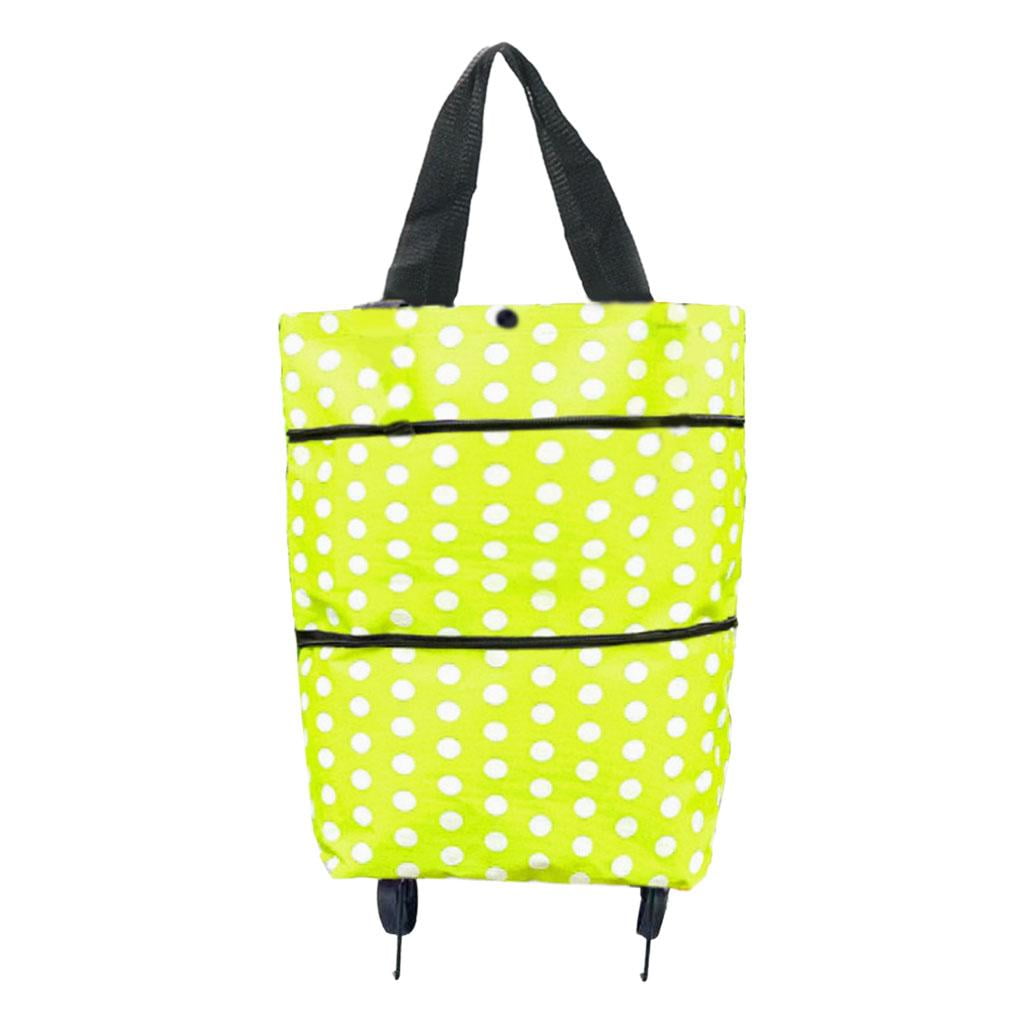 Folding Shopping and Utility Cart, WaterResistant HeavyDuty Canvas with Cover and Sponge