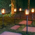 thumbnail image 3 of 4 Pack Led Solar Torch Light with Flickering Flame, Outdoor Waterproof Solar Torches Stake Lights, Auto On/Off Solar Garden Lights Decorations, 3 of 7