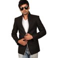 thumbnail image 1 of Glamorous Blazer en Lin Noir pour Hommes. Ce Produit Est Fait sur Commande., 1 of 3