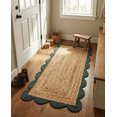 thumbnail image 3 of Sivi 2 x 4 Feet Handmade Scallop Braided Jute Rug - Natural Jute Runner Rug, 3 of 15