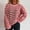 520-Red, variant on Byworldtasic Womens Oversized Sweaters Women's 2025 Fall Winter Long Sleeve Striped Sweater Casual Crewneck Pullover Knit Tops Black