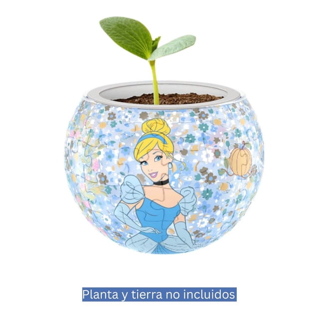 Maceta Cenicienta Con Flores Rompecabezas 80 Pz de Plástico PieceRelax