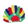 thumbnail image 2 of Banda para el cabello Tocado de Plumas American Chief Diadema Headwear Mardi Gras Stage Party Halloween Estilo E, 2 of 8