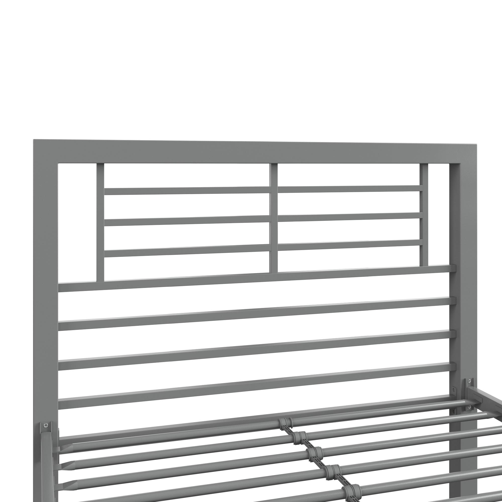 Your Zone Twin Metal Bed, Silver - image 3 of 11