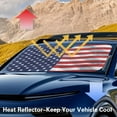 thumbnail image 4 of KUIFORTI Sun Shade for Car Windshield Foldable Universal Car Shades for Front Windows American Flag Sunshades for Car Windows, Patriotic Car Accessories, 4 of 5