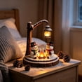 thumbnail image 6 of Clearance! Resin Snowman Figurine Christmas Night Light, Christmas Decorations for Home, Vintage Glowing Christmas Decor for Desktop Shelf, 6 of 7