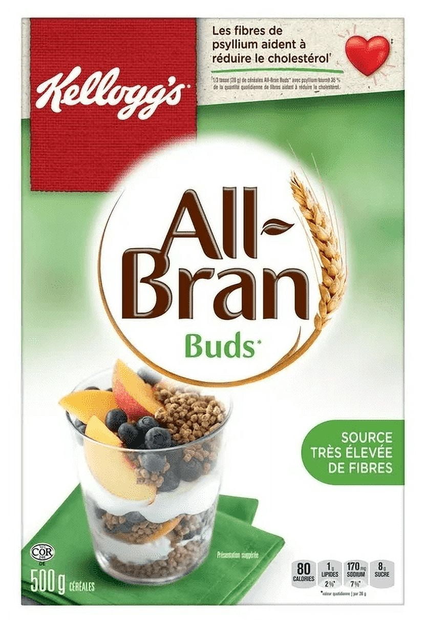 Kellogg's All-Bran Buds Cereal, 500g (2 Pack)