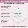thumbnail image 6 of Glycolic Acid & Salicylic Acid Exfoliating Facial Pads – Resurfacing Wipes for Smooth, Clear, Radiant Skin (50 Count), 6 of 6