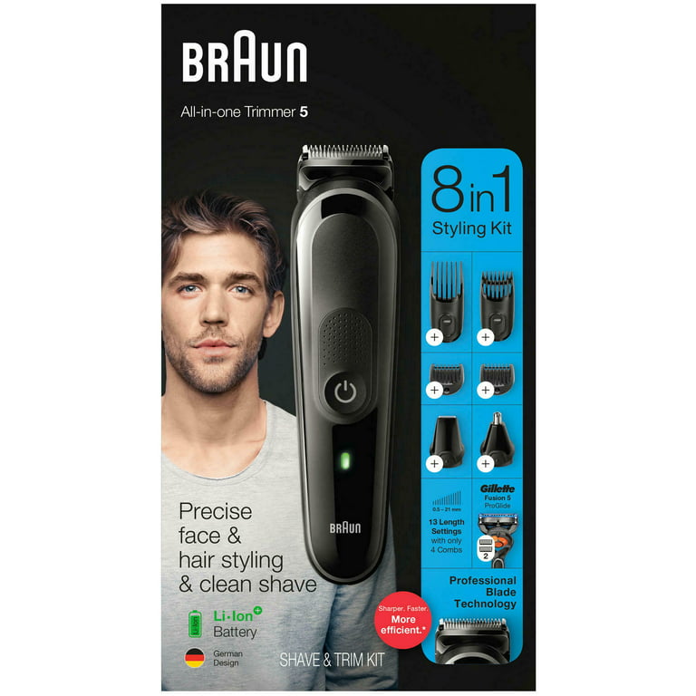 8-in-1 Beard NEW Trimmer and Hair Men Styling For MGK5260 Clipper Braun Kit