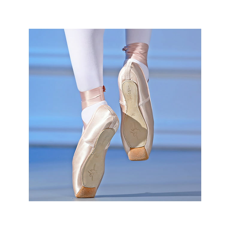 Audeban Girls Ballet Pointe Shoes Ballet Slipper Dance Shoe Professional Ballet Shoes with Toe Protector - Walmart.com
