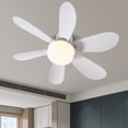 thumbnail image 1 of Ventilador de techo Luz LED E27 Base Control remoto LED Mini ventilador de techo con extensor, 1 of 8