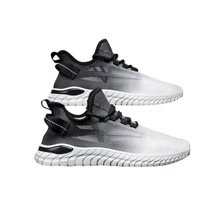 

Oucaili Men s Outdoor Comfortable Mesh Sneakers Sport Breathable Lightweight Walking Shoe Nonslip Low Top Athletic Shoes