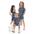thumbnail image 3 of Minnie Mouse Toddler Girl Western Denim Shortall and Flutter Sleeve Tee Set, 2-Piece, Sizes 12M-5T, 3 of 11