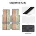 thumbnail image 4 of Fotbe Hardwood Juego de 4 Tapetes para Auto con Estampado – Alfombrillas de Goma Reforzada, Diseño Antideslizante, Protección para Todo el Año – Vehículos, Autos, Camionetas y SUVs, 4 of 7