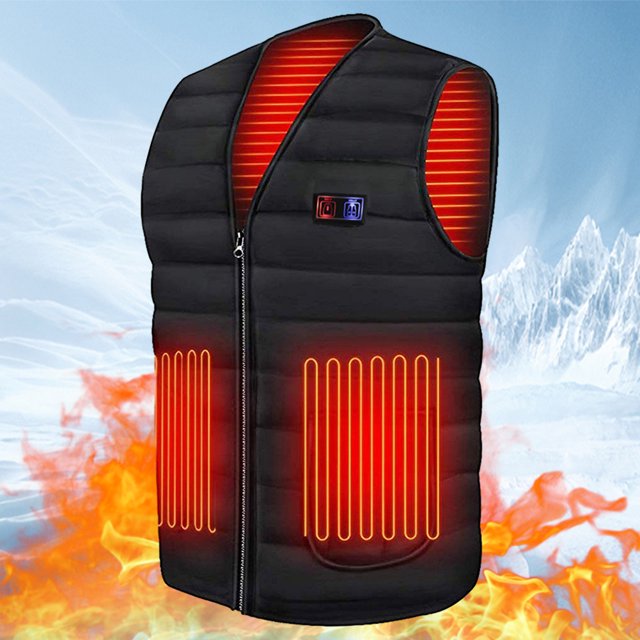Chaleco térmico de calefacción lavable unisex 3 niveles de calefacción Otoño Invierno Ropa al aire libre