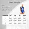 thumbnail image 6 of SiiRoh Women's Gymnastics Leotard One Piece Sleeveless Rhinestones Bodysuit for Ballet Dance Skating Purple S, 6 of 6