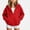 Red, variant on ITSAME Boys Girls Zip Up Hoodie (5-16) Loose Fit Long Sleeve Kids Casual Hooded Sweatshirt with Pockets Size 9
