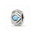 thumbnail image 1 of FB Jewels Sterling Silver Reflections Turquoise Bead, 1 of 3