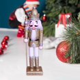 thumbnail image 4 of 30cm Wooden Nutcracker King Christmas Ornaments for Kids Children - Golden, 4 of 6