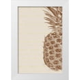 thumbnail image 1 of Murdock, Ramona 11x14 White Modern Wood Framed Museum Art Print Titled - Right Side Pineapple, 1 of 4