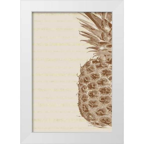Murdock, Ramona 11x14 White Modern Wood Framed Museum Art Print Titled - Right Side Pineapple