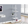 thumbnail image 5 of Monarch Specialties Bookshelf, Bookcase, Etagere, 5 Tier, 60"H, Office, Bedroom, White Laminate, 5 of 5
