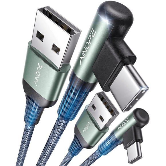 Cable USB a USB C AINOPE de 3.3 pies, paquete de 2 unidades para cargador de iPhone 15