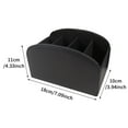 thumbnail image 4 of QWLWBU PU Leather Desk Organizer TV Remote Control Holder 4 Compartments, 4 of 7
