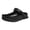 Black, variant on Rokment Mesh EVA Patchwork Wide Feet Clogs Garden Shoes for Men with Back Straps Breathable Waterproof Beach Slides Summer Casual Walking Slippers Water Sandals Black Size 7