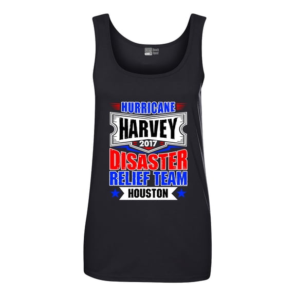 Ladies Hurricane Harvey Disaster Relief Team Houston 2017 Sleeveless Tank Tops