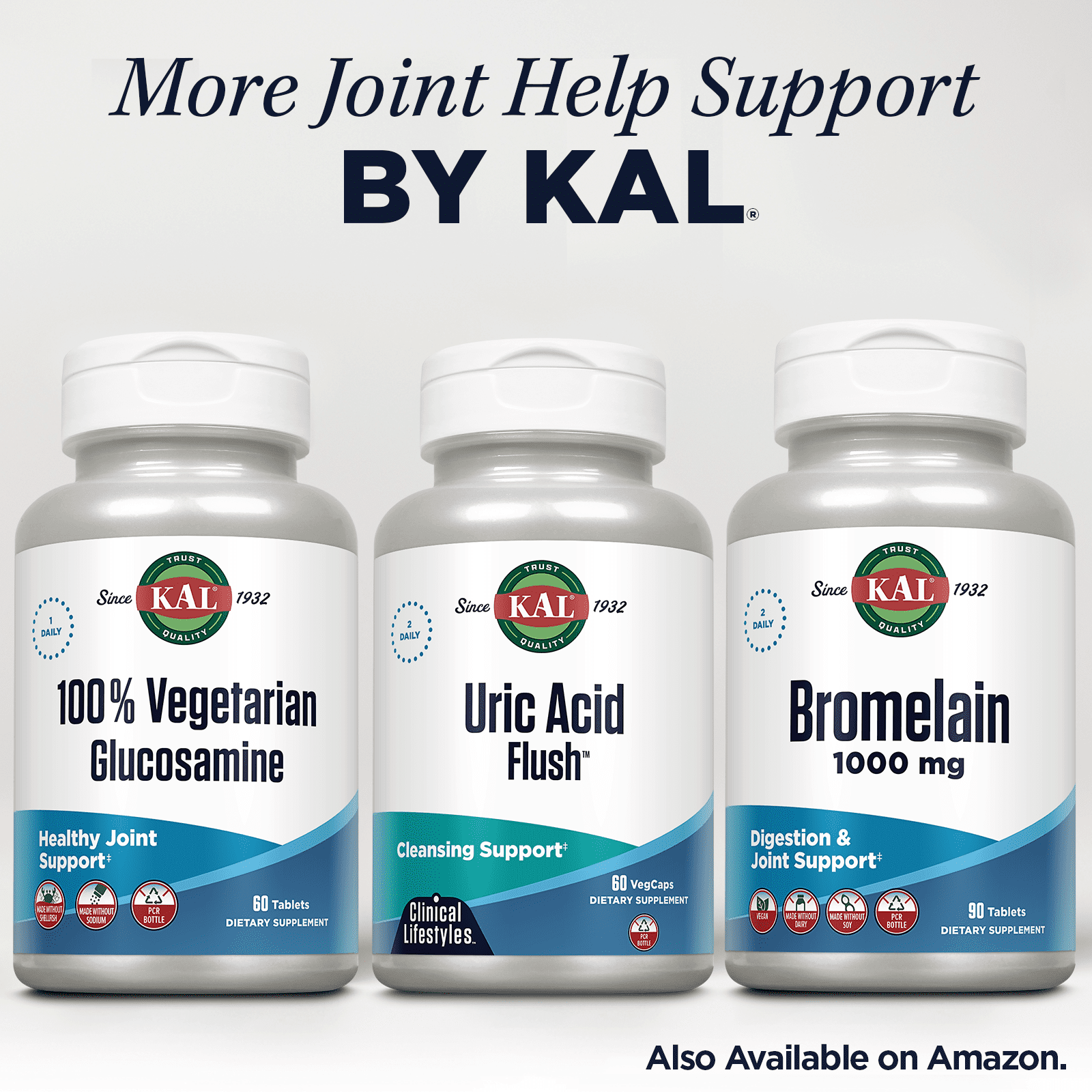 KAL Uric Acid Flush | Tart Cherry Blend, Celery Seed & More for Healthy Joint Comfort Support | 30 Servings | 60 VegCaps