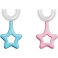 thumbnail image 1 of Cepillo de dientes en forma de U para niños,Cepillo de dientes de entrenamiento para bebés,Cepillo de dientes para bebés y niños pequeños con cabezal de cepillo en forma de U Cabezal de cepillo de si, 1 of 5