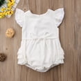 thumbnail image 2 of Qiylii Baby Girls Princess Romper Sleeveless Lace Ruffle O-neck Jumpsuit, 2 of 9