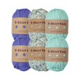 thumbnail image 3 of 6 Pieces T Shirt Yarn Bag Making Material Crocheting Hand Knitting Hand Knit Tubular Yarn Weaving Thread Yarn for Macrame Hats Scarf Cushion Style A, 3 of 9