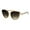 Gold Beige Brown, variant on Womens Sugar Glitter Side Visor Trim Chic Cat Eye Sunglasses Gold Brown