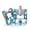 Blue, variant on BUCKLOS Folding Bike Pedals 9/16" Cr‑Mo Steel Axle, 4 Sealed Bearings Aluminum Alloy Flat Platform Pedals with Anti‑Slip Pins & Reflectors, Dust‑Water Resistant for Folding Bikes, Road Bikes, BMX