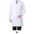 thumbnail image 4 of Laboratory Coat Buttons Multi Pocket Short Sleeve Pet Shop School Factory Work Clothes Internship Section Beautician Use Long Sleeve XL, 4 of 6