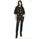 thumbnail image 1 of Blusa con estrellas de lentejuela Roman Fashion /Juvenil, 34686 (Negro) negro G, 1 of 6