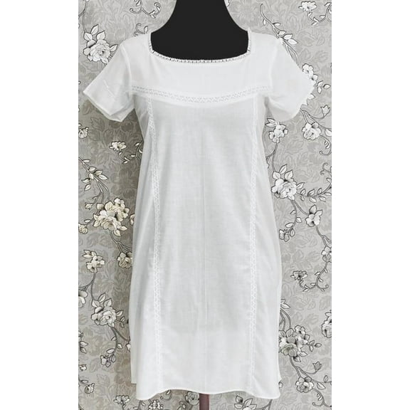 SoieRose SR1092 Women's Sleek Fit 100% Cotton Nightgown